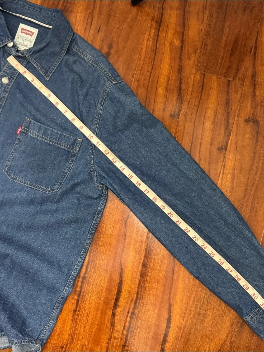 Levi’s Denim Button Up Shirt Jacket Size Large Vintage
